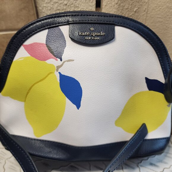 EUC Kate Spade New York Lemon Zest Sylvia Dome Crossbody Bag - Picture 3 of 13